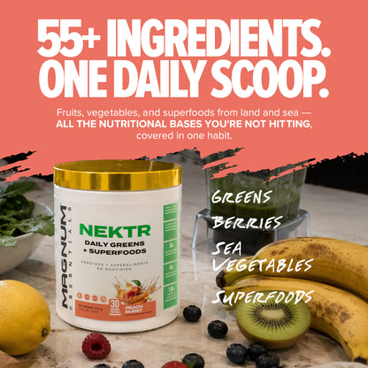 Magnum NEKTR Daily Greens compared with typical greens powders