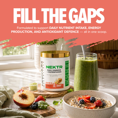 Magnum NEKTR Daily Greens core benefit: daily fruit and vegetable nutrition