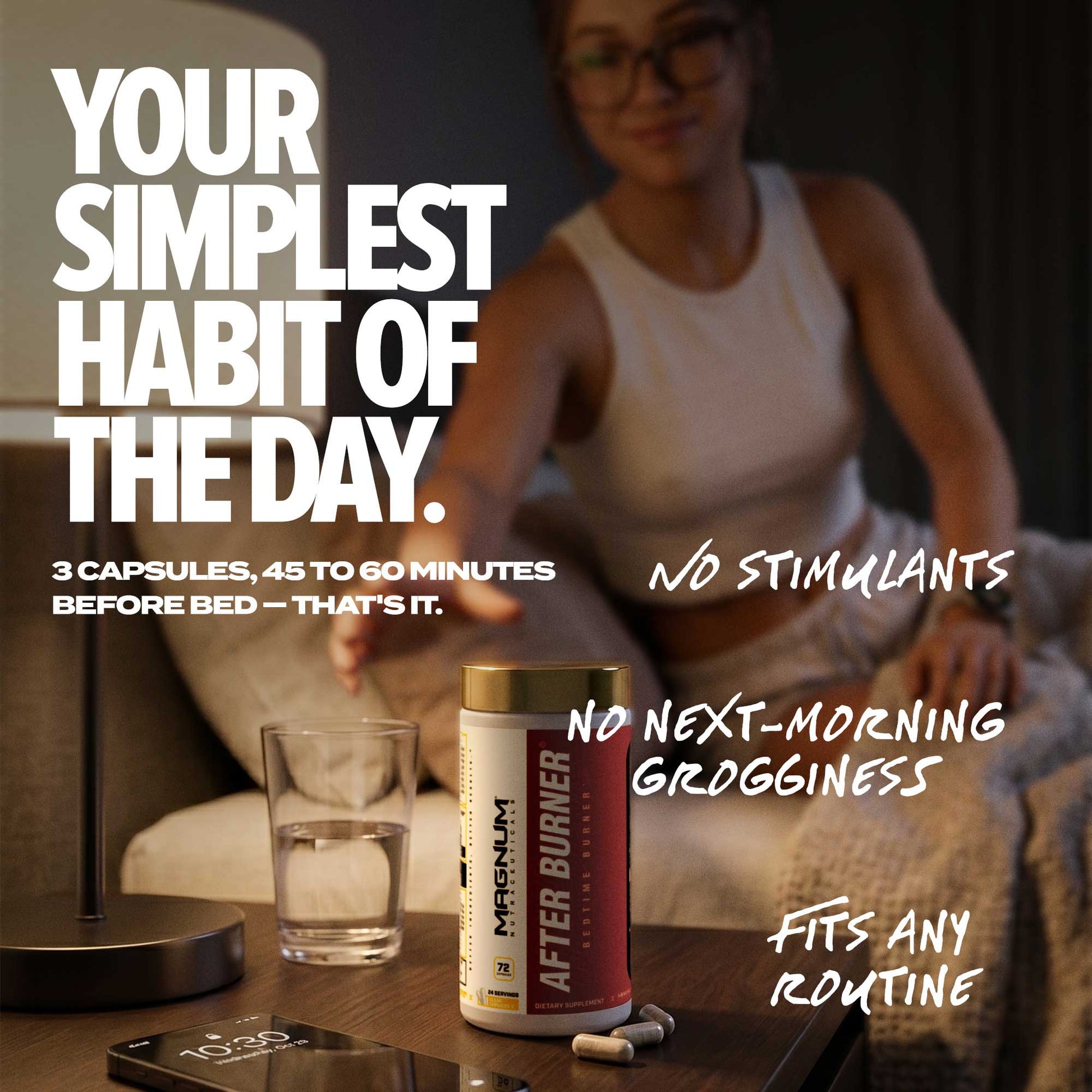 How to use Magnum After Burner: capsules before bedtime