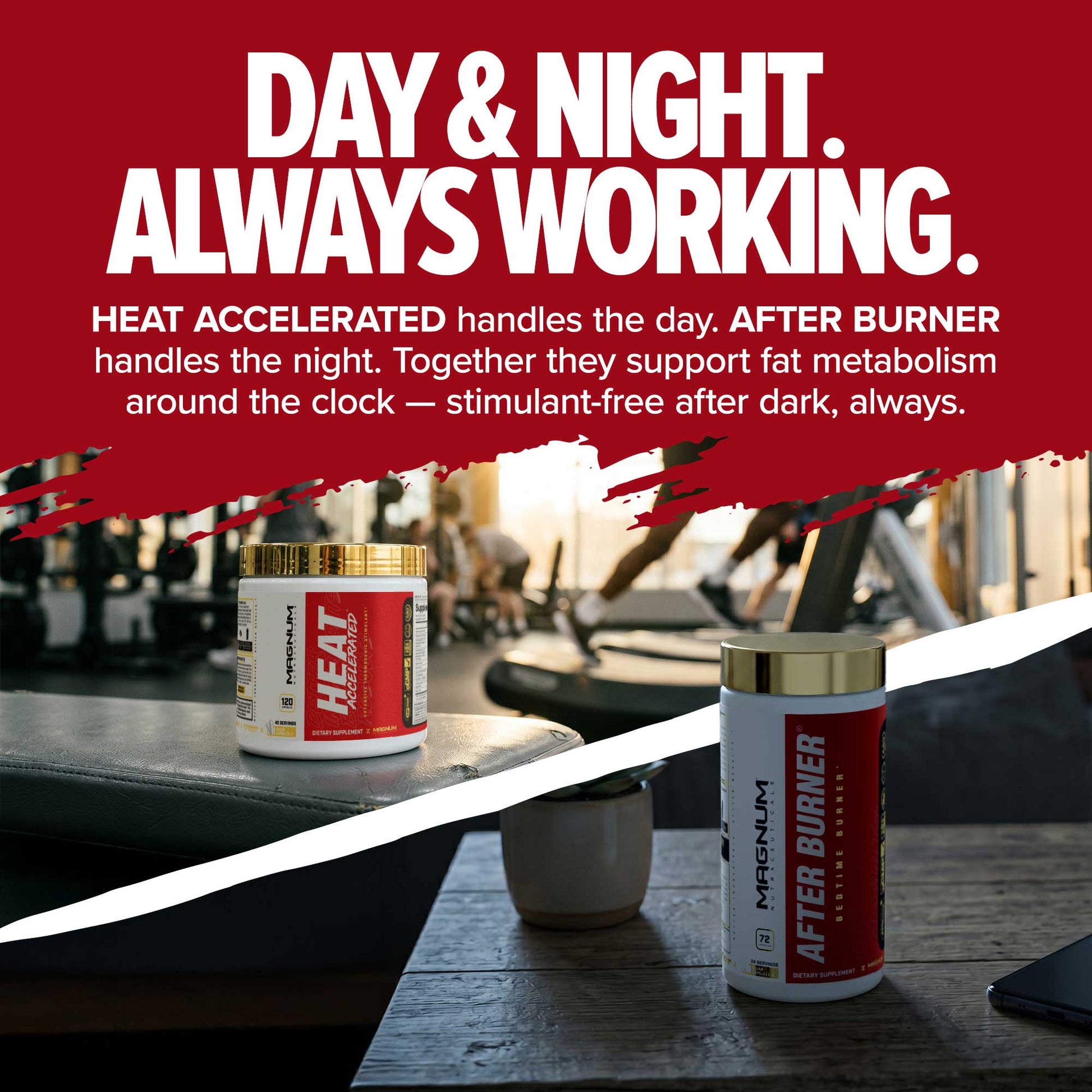 Magnum After Burner as the night half of a 24-hour fat-loss system