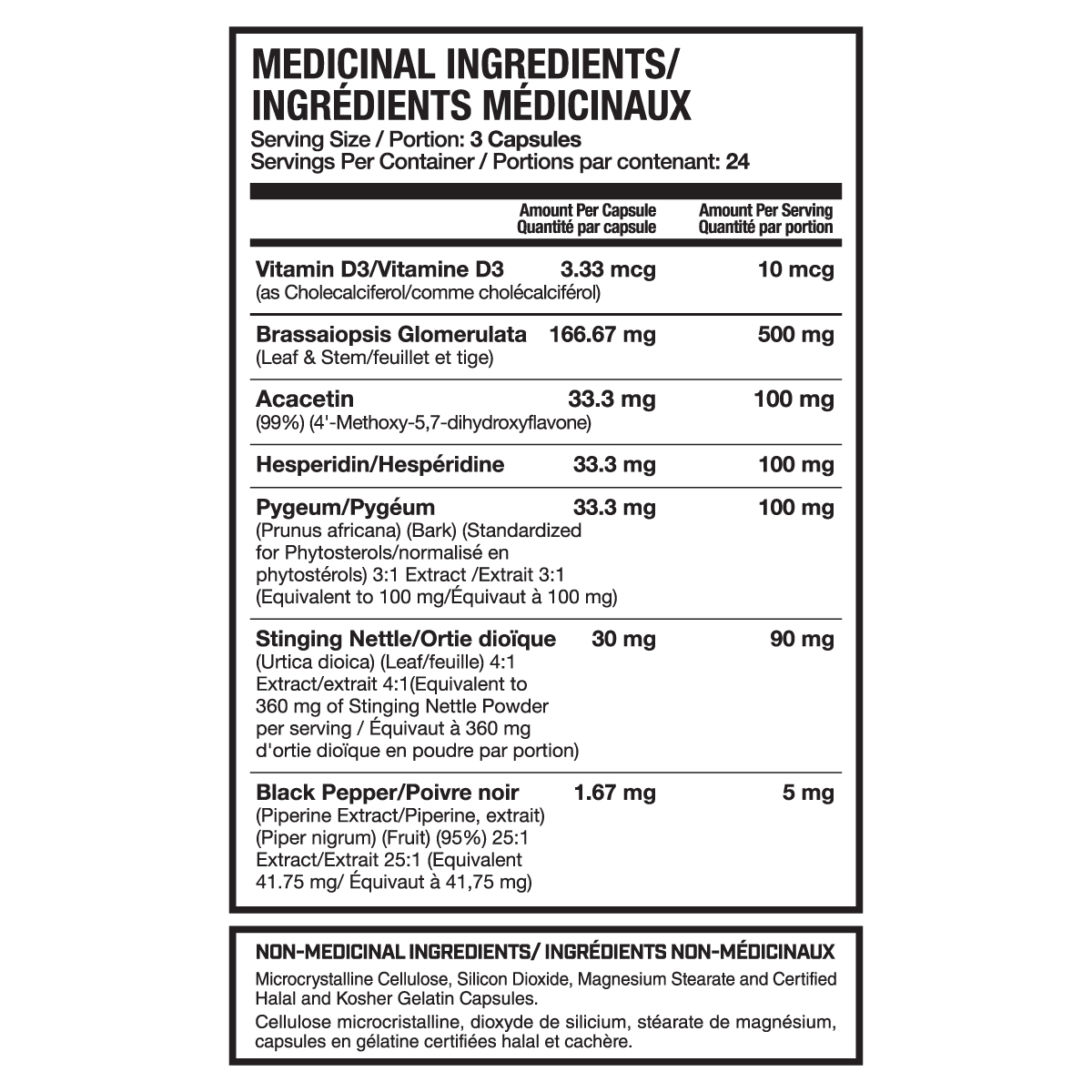 MAGNUM E-BRAKE (CAD) supplement facts