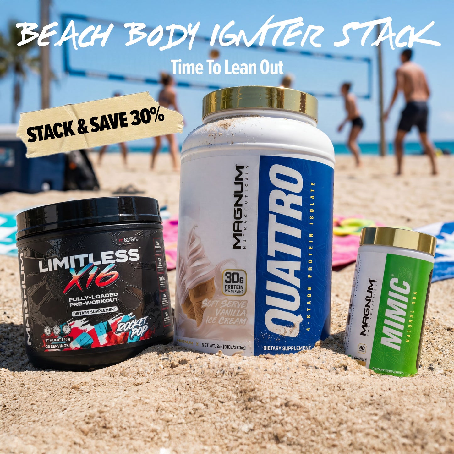 Beach Body Igniter Stack – Quattro, Limitless X16, Mimic - Magnum Worldwide
