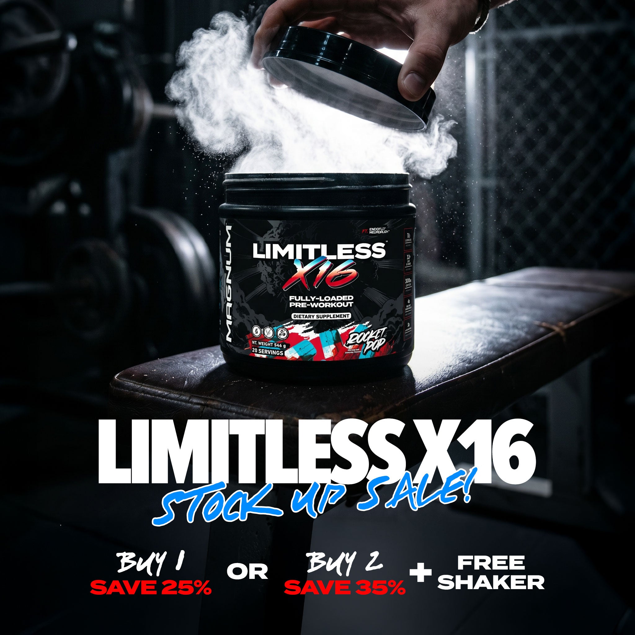 Fully-Loaded Pre-Workout | LIMITLESS X16 | Magnum Nutraceuticals