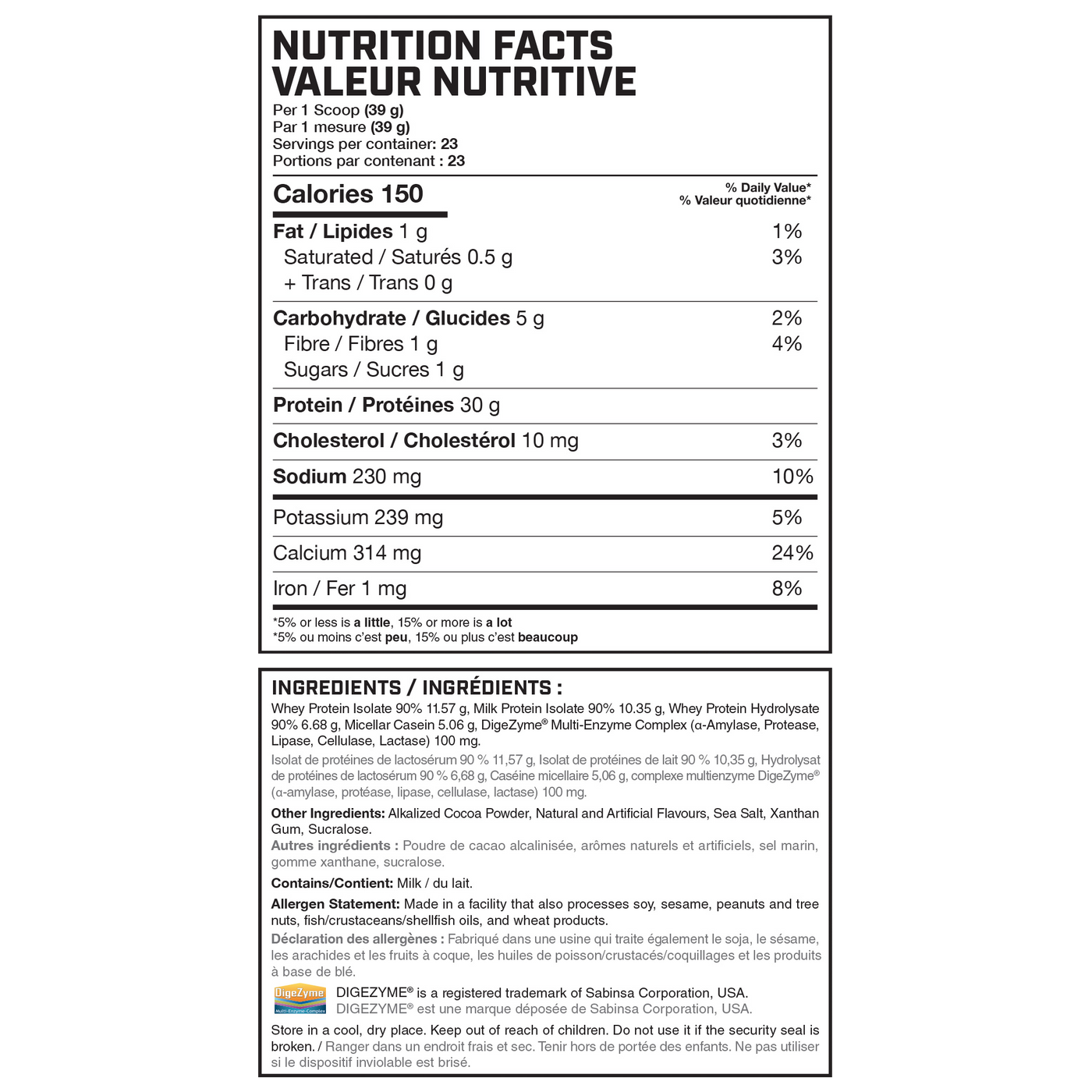 MAGNUM QUATTRO — Chocolate Love supplement facts
