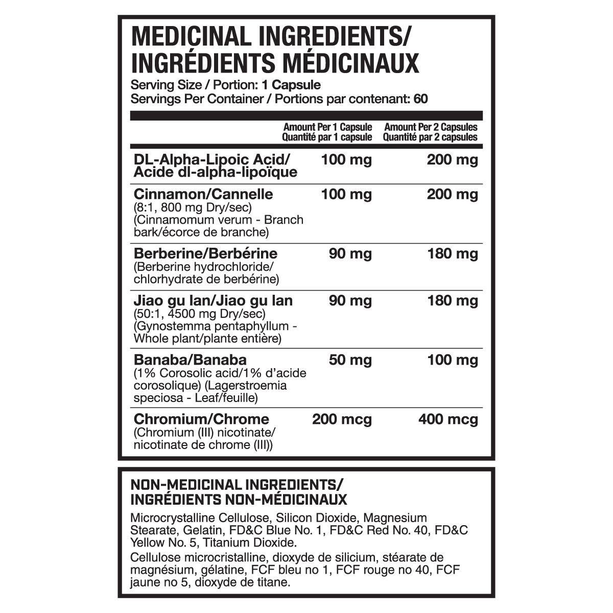 MAGNUM MIMIC (CAD) supplement facts