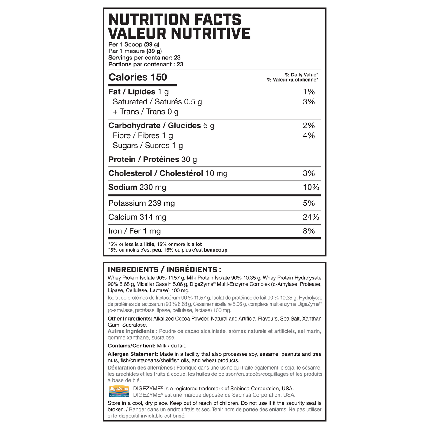 QUATTRO supplement facts