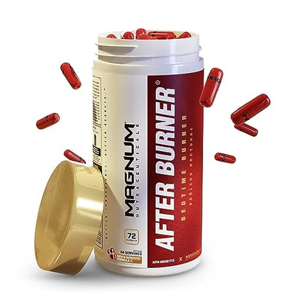 Magnum Nutraceuticals After Burner Bedtime Burner - 72 Capsules - Thermogenic - Fat Burner - Reduce Food Cravings - Increases Fat Loss While You Sleep