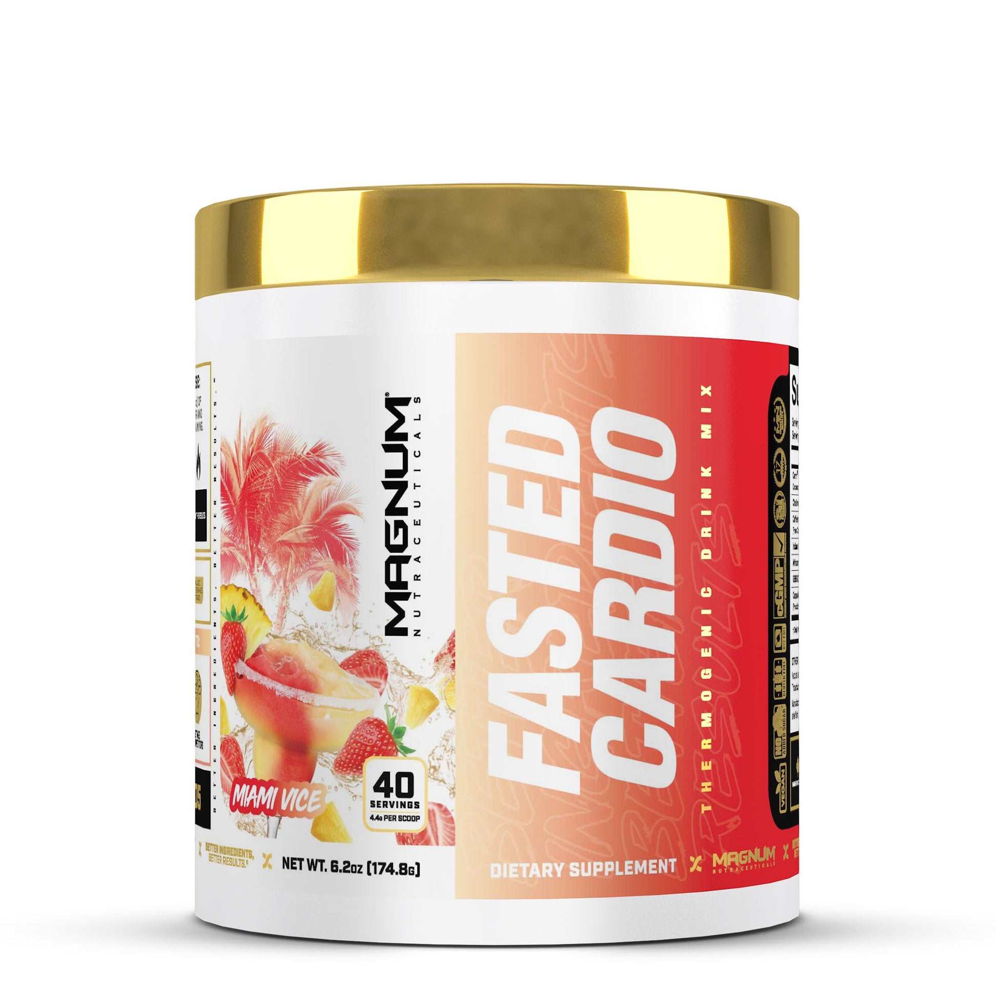 Fasted Cardio, Thermogenic Drink Mix, Miami Vice flavor, 40 servings